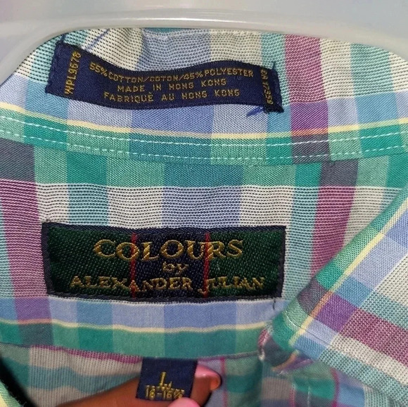 Mens Alexander Julian Short Sleeve Casual Button Down - Picture 3 of 3